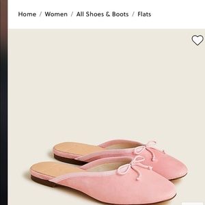 J Crew  Zoe ballet mule in suede